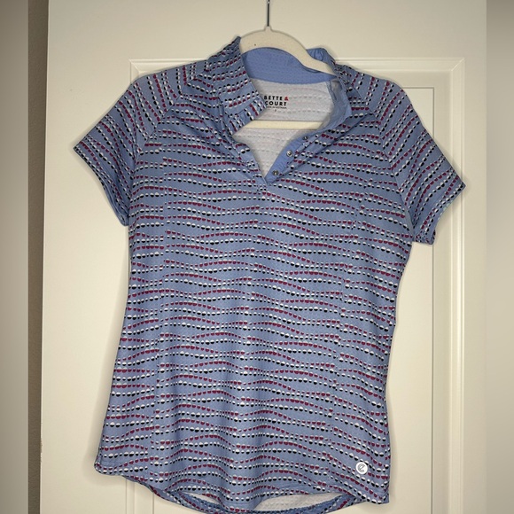 Bette & Court Women’s Golf Short Sleeve Sun shirt -SZ S - Picture 4 of 5